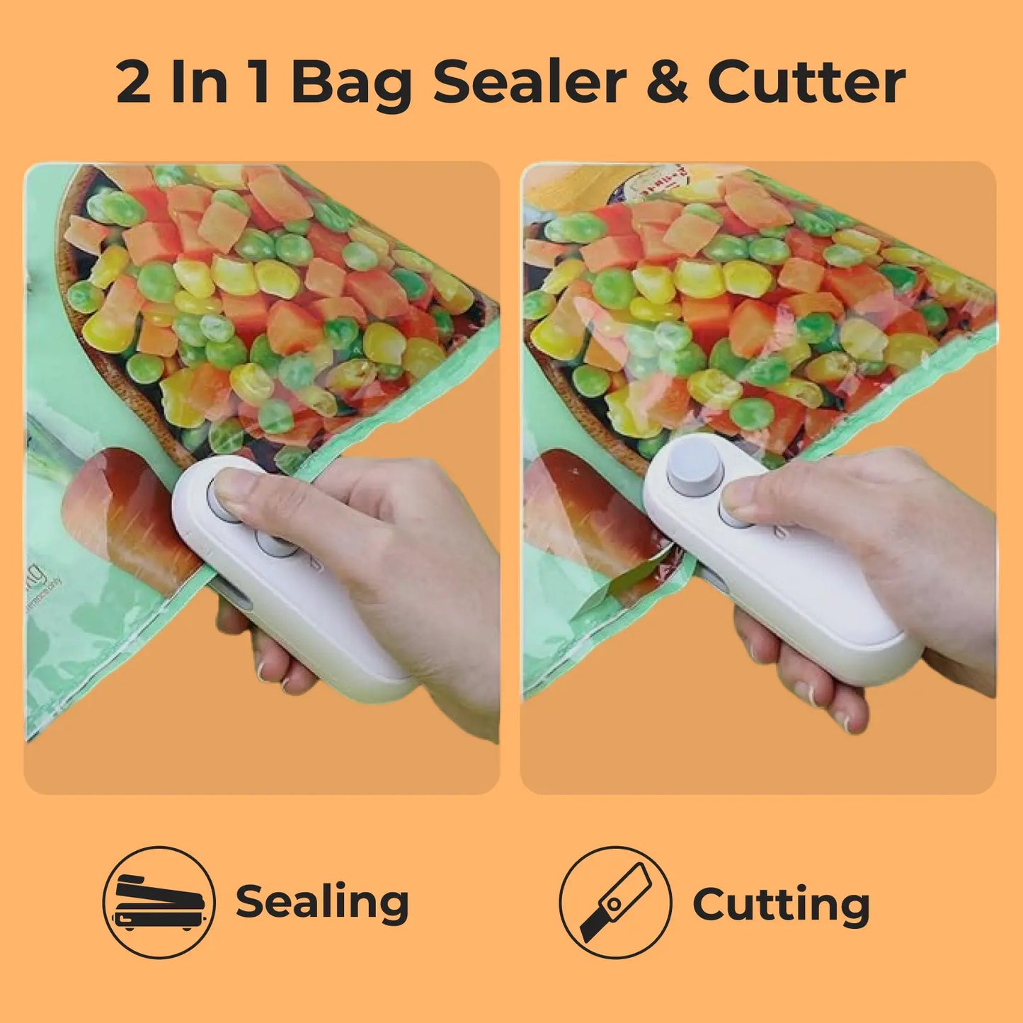 Ants Gizmo Mini Sealing Machine With Both Bag Sealer & Cutter